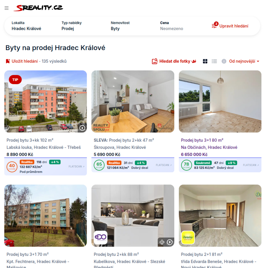 FlatScan Insight — přehled inzerátů